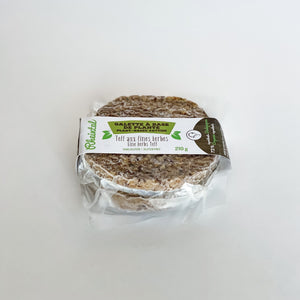 Teff and herbs plant-based patties 74% organic