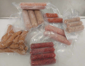 Saucisses bio vrac saveurs variées (environs 2,5 kg) Jusqu'à 50% d'économie