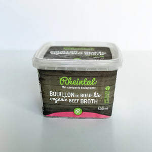 Organic beef broth 500 ml