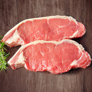Organic strip loin steak