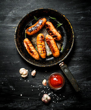 Saucisse cuite Confit ail et thym bio
