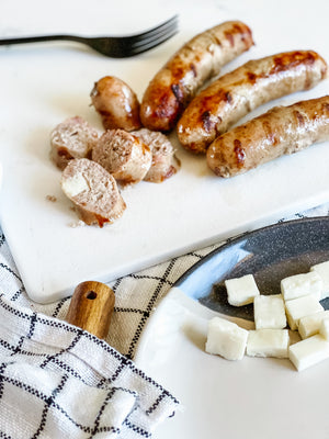 Saucisse crue Bacon et fromage grillou