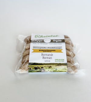 Organic cooked Norman sausage