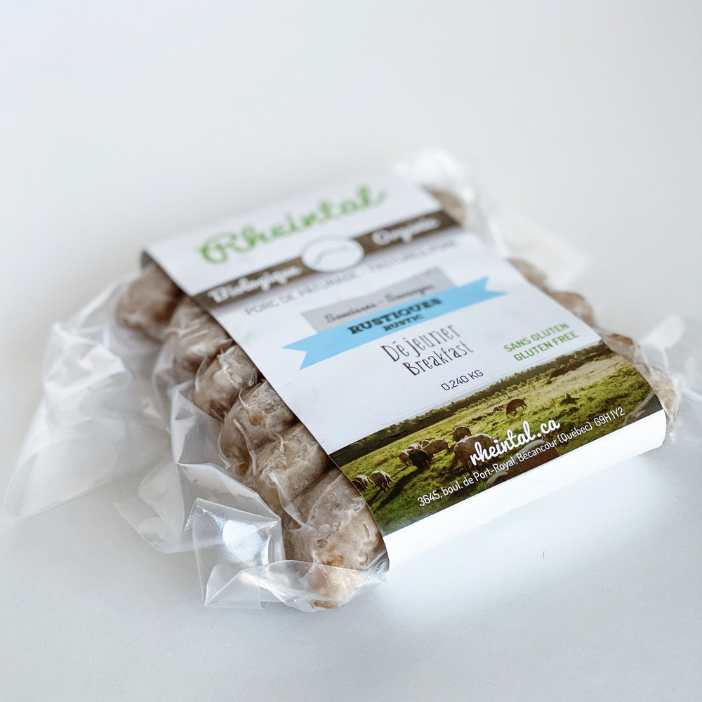 Organic breakfast sausage