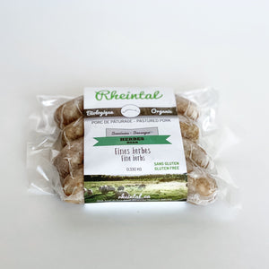 Saucisse crue Fines herbes bio