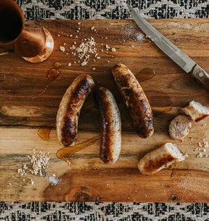 Organic maple sausage