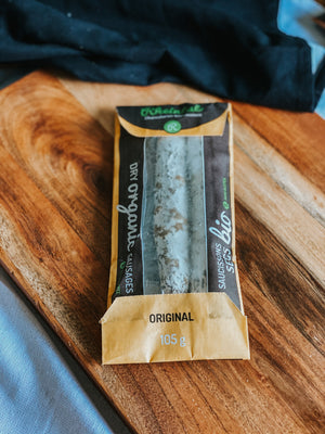 Organic dry sausage