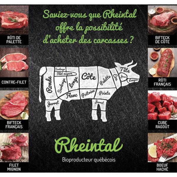 1/4 avant de boeuf bio emballage sous-vide