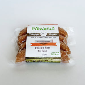Organic italian mild sausage