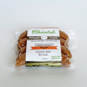 Saucisse cuite Italienne douce bio